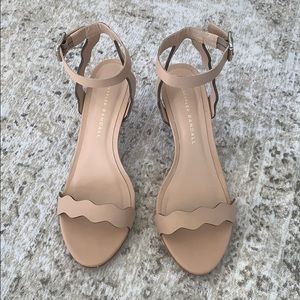 Loeffler Randall nude heels sz 6.5
